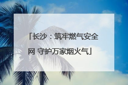 长沙：筑牢燃气安全网 守护万家烟火气