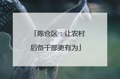 陈仓区：让农村后备干部更有为