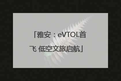 雅安：eVTOL首飞 低空文旅启航