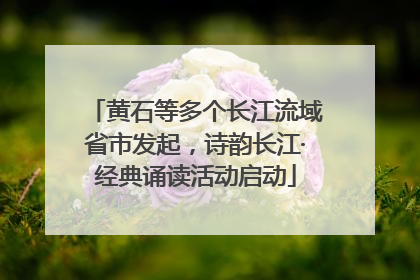 黄石等多个长江流域省市发起，诗韵长江·经典诵读活动启动