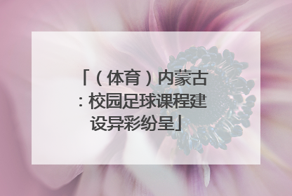（体育）内蒙古：校园足球课程建设异彩纷呈