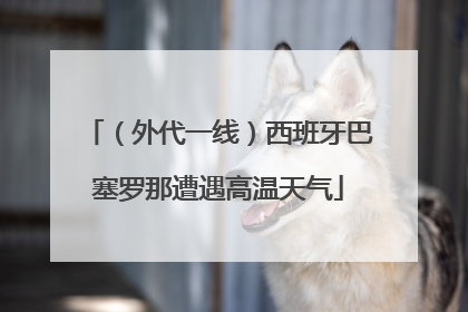 （外代一线）西班牙巴塞罗那遭遇高温天气