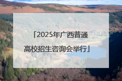 2025年广西普通高校招生咨询会举行