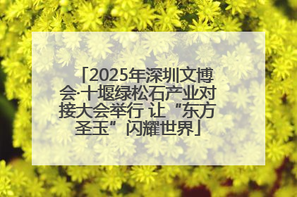 2025年深圳文博会·十堰绿松石产业对接大会举行 让“东方圣玉”闪耀世界