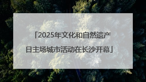 2025年文化和自然遗产日主场城市活动在长沙开幕