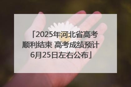 2025年河北省高考顺利结束 高考成绩预计6月25日左右公布