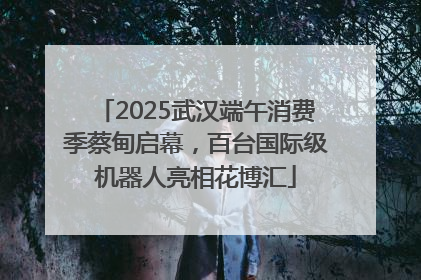2025武汉端午消费季蔡甸启幕，百台国际级机器人亮相花博汇