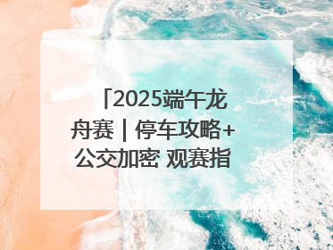 2025端午龙舟赛｜停车攻略+公交加密 观赛指南来了！