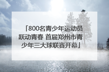 800名青少年运动员跃动青春 首届郑州市青少年三大球联赛开幕