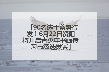 90名选手蓄势待发！6月22日资阳将开启青少年书画传习市级选拔赛